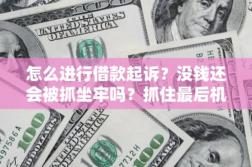 济南怎么进行借款起诉？没钱还会被抓坐牢吗？抓住最后机会！