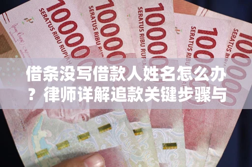 济南借条没写借款人姓名怎么办？律师详解追款关键步骤与证据链构建